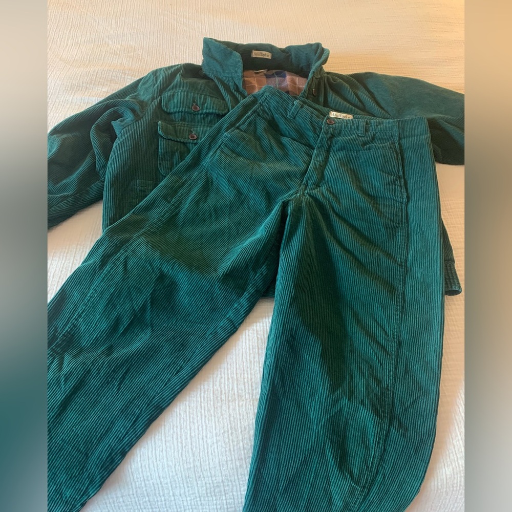 Vintage Ann Taylor Matching Corduroy Jacket and Pants Set